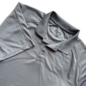 Ariat AriatTEK Polo Shirt Mens XL Gray Short Sleeve Performance Mesh Panels